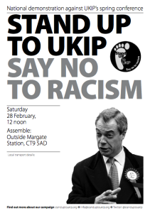 Stand Up To UKIP National Demonstration at UKIP Spring Conference!